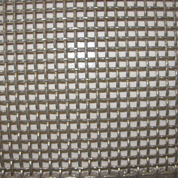 Flat wire embossed mesh