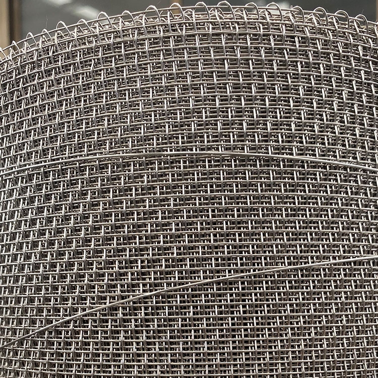 Weave selvage stainless steel wire mesh of 7 mesh